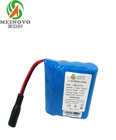 14.8V 3200mAh 1P4Sl锂电池组 带电量显示板
